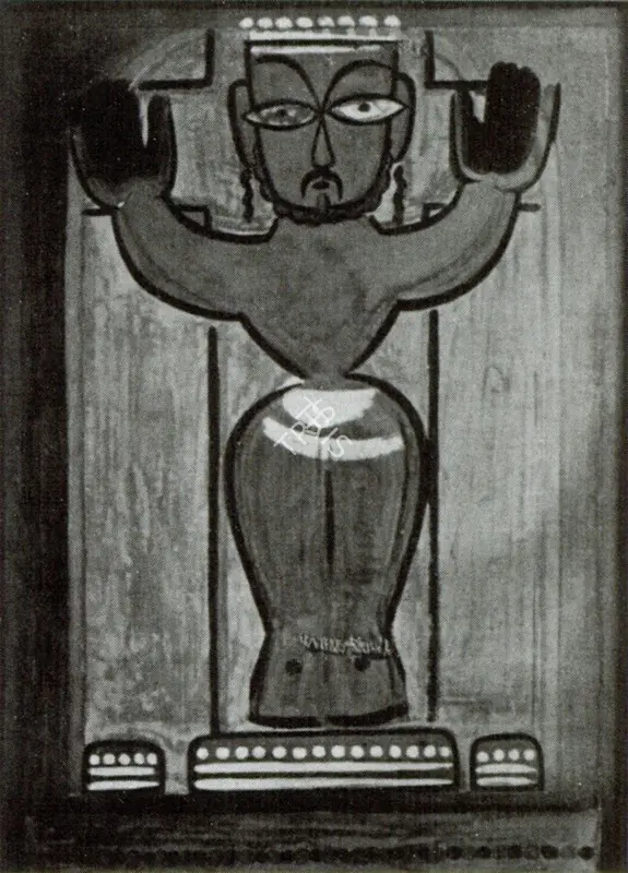 Roy, Jamini (Artist). Christ. n.d. | Marg, December 2022 - March 2023 | Painting | FineArts | 00675409
