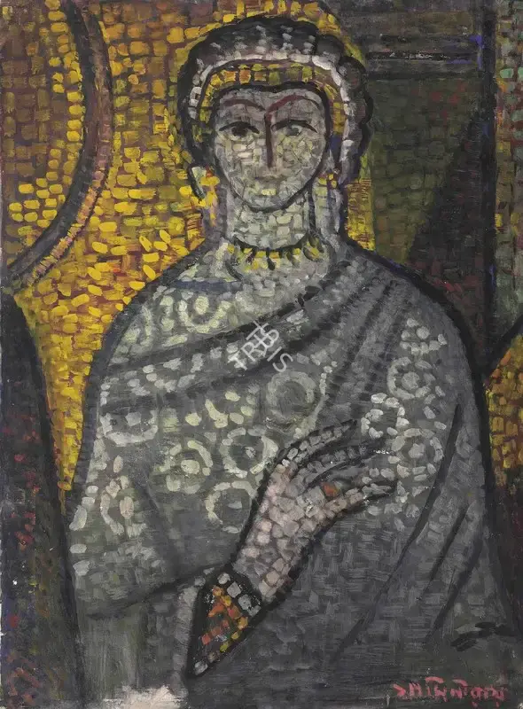 Roy, Jamini (Artist). Untitled (Madonna), n.d. | Painting