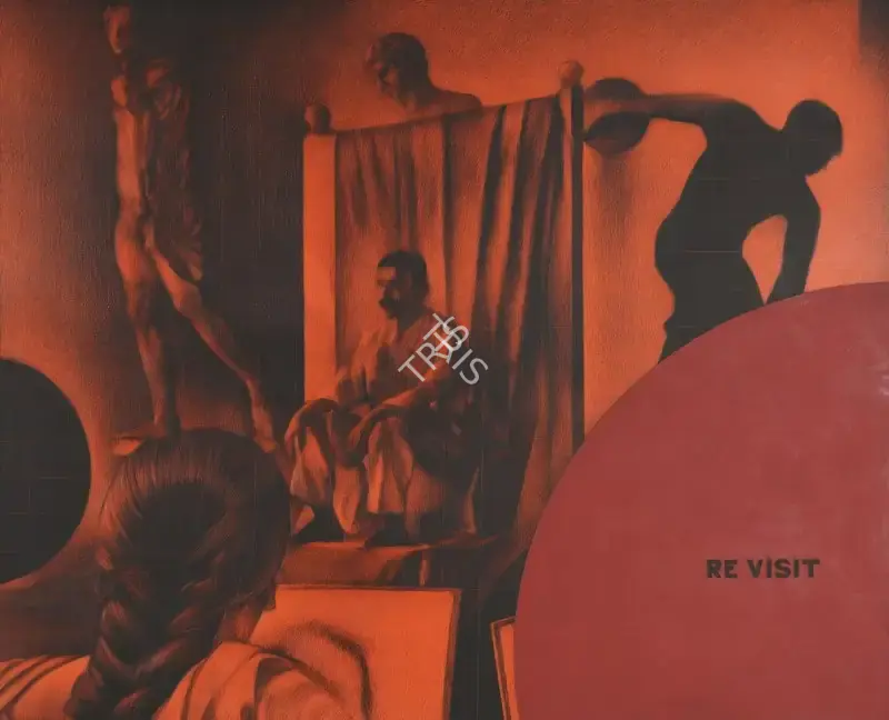 Krishnamachari, Bose (Artist). Re-Visit. Acrylic and oil on canvas, 2004 | Painting | FineArts | 00642089