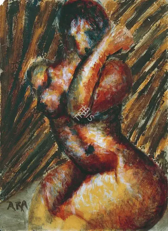 Ara, K.H. (Artist). Nude, c.1959-1960 | Painting
