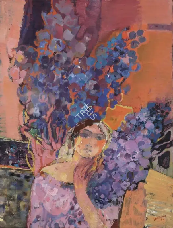 Burman, Sakti (Artist). Untitled. Oil on canvas, 1963 | Painting | FineArts | 00417617