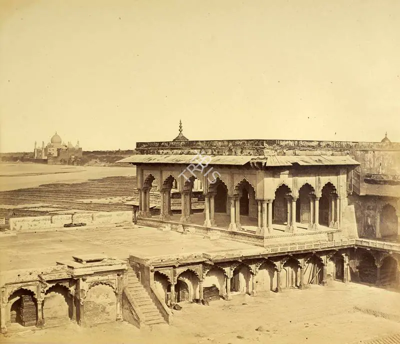Beato, Felice (Photographer). Dewan Khas or Hall of Audience, Fort of Agra - India after Mutiny. Albumen print hinged on thin paper, February-April 1859 | Antiquarian Photograph | Photography | 00116267