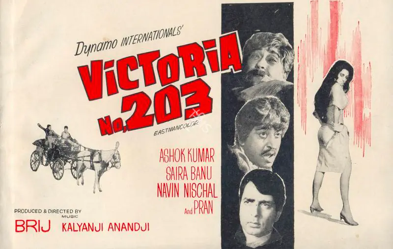 Sadanah, Brij (Producer), Victoria No 203, 1972 | Song-Synopsis Booklet | CinemaEducation | 00780924