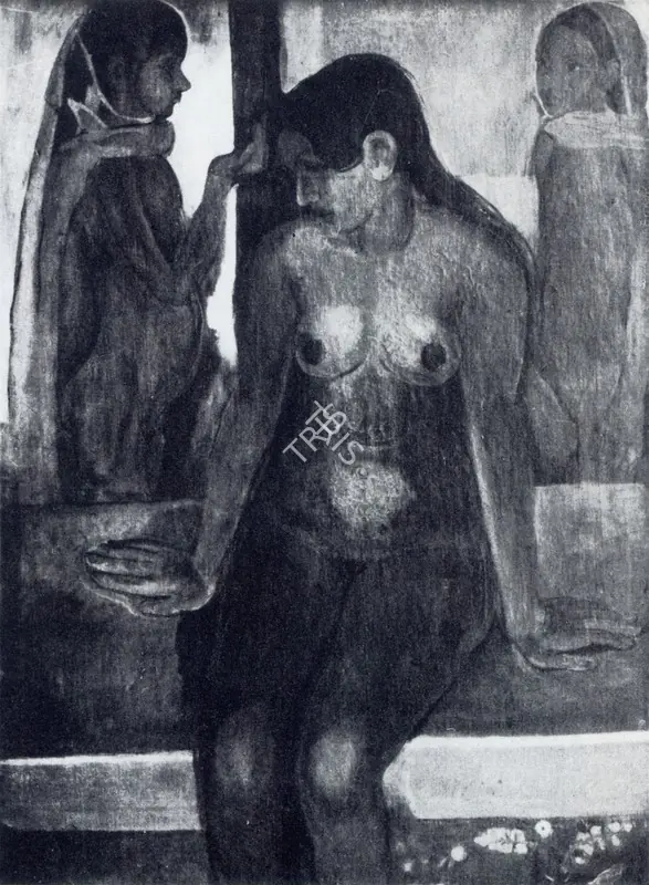 Sher-Gil, Amrita (Artist). Nude Group. 1935 | Marg, March 1972 | Painting | FineArts | 00674495
