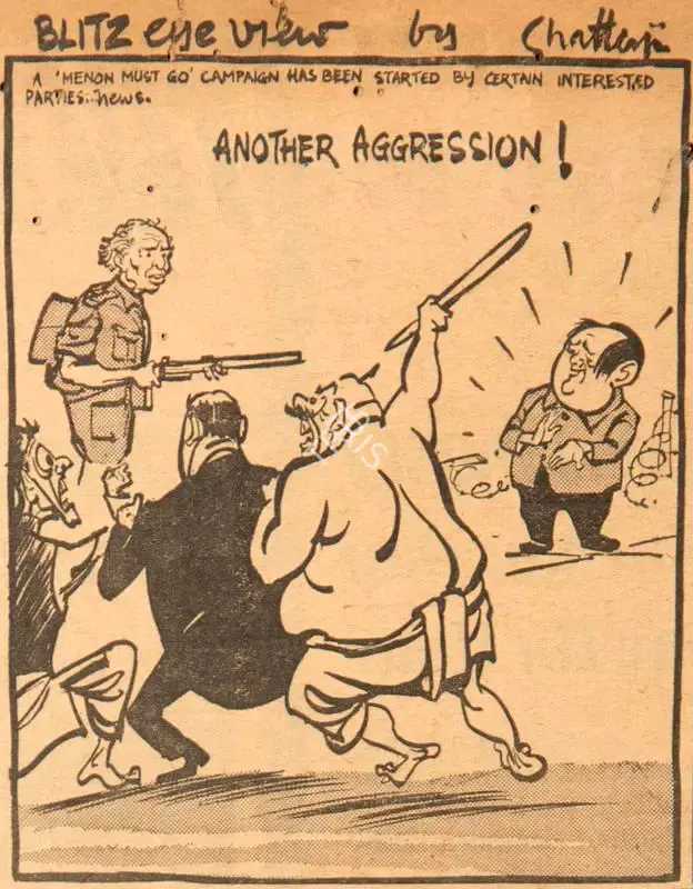 Chatterjee, Basu (Cartoonist). Another Aggression !, 1962 | Cartoons