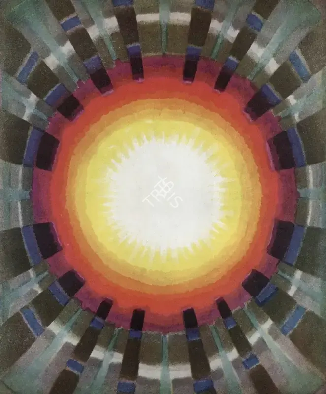 De, Biren (Artist). Sun, n.d. | Painting