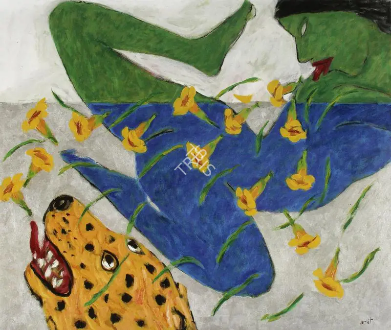 Ambalal, Amit (Artist). Apsara I. Oil on canvas, 2005 | Painting | FineArts | 00599294