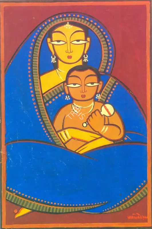 Roy, Jamini (Artist). Mother And Child, n.d. | Painting