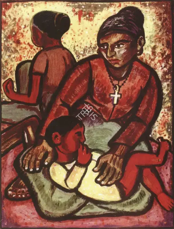 Souza, F.N. (Artist). Mother and Child. n.d. | Marg, December 2022 - March 2023 | Painting | FineArts | 00675470
