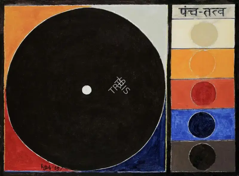 Raza, S.H. (Artist). Pancha-Tatava, 2009 | Painting