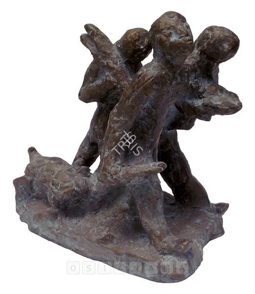 Baij, Ramkinkar (Artist). A Study For 'On The Way To Kankalitola'. Bronze, early 1950s | Sculpture  | 00877530