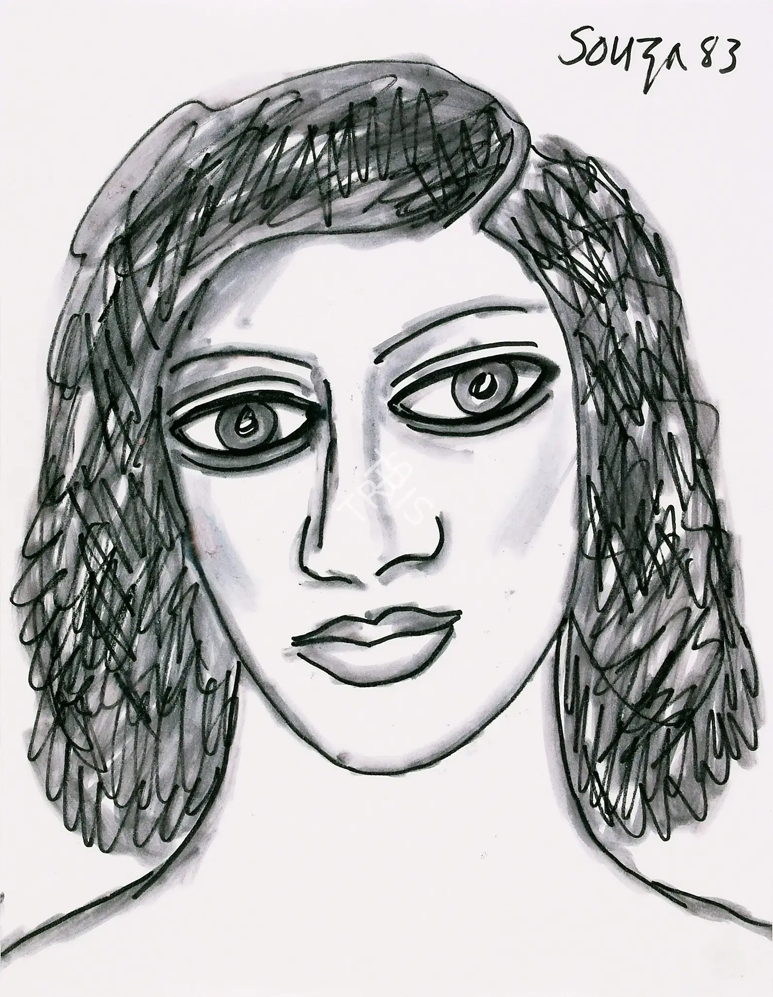 Souza, F.N. (Artist). Untitled, 1983 | Painting