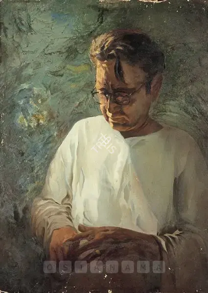 Langhammer, Walter (Artist). Portrait Of N.S. Bendre During His Teaching Classes, late 1940s | Painting