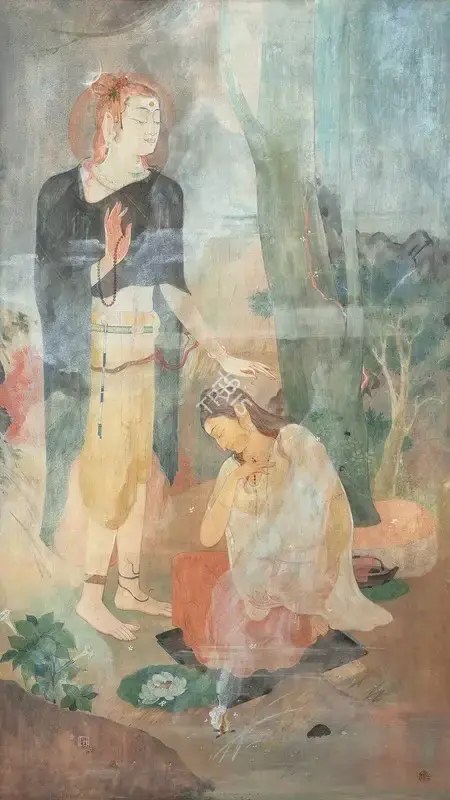 Vijaiwargiya, Ramgopal (Artist). Untitled. Mixed media on paper, 2001 | Painting | FineArts | 00355987
