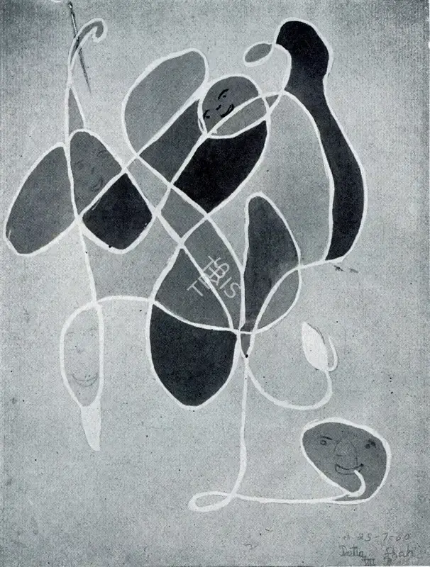 Tagore, Rabindranath (Artist). Crystal Form, n.d. | Painting
