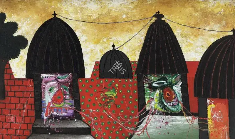 Parekh, Manu (Artist). Afternoon Prayer, 2019 | Painting