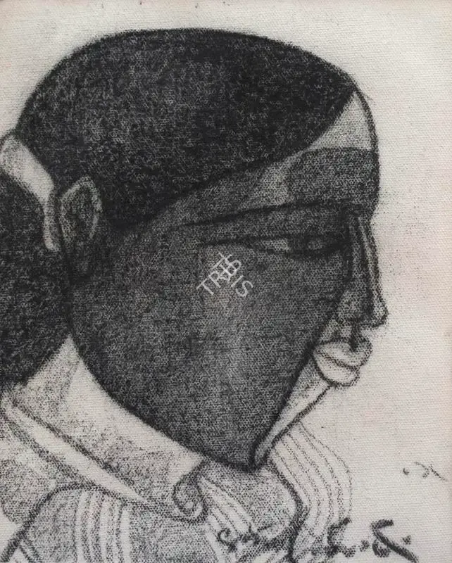 Vaikuntam, Thota (Artist). Untitled. Charcoal on canvas, 2005 | Painting | FineArts | 00548018