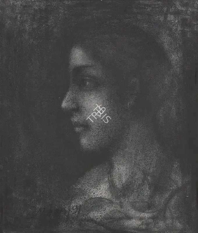 Roy, Suhas (Artist). Untitled. Charcoal on canvas, 1991 | Painting | FineArts | 00417506