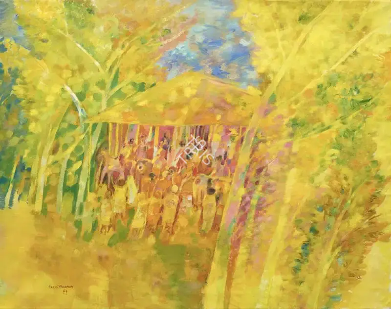 Burman, Sakti (Artist). Merry Go Round. Oil on canvas, 1964 | Painting | FineArts | 00353546