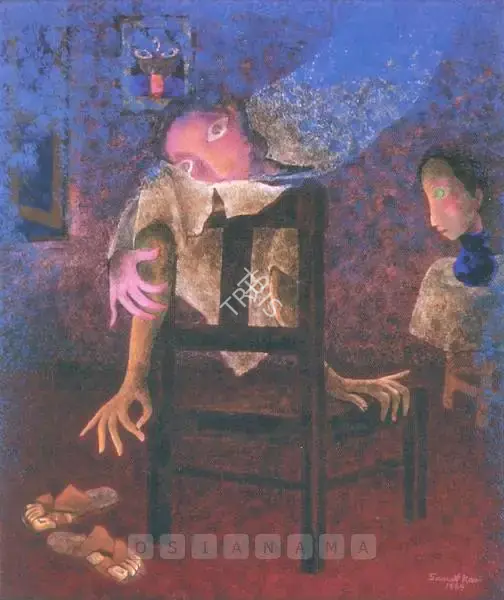 Kar, Sanat (Artist). Untitled. Tempera on paper, 1989 | Painting | FineArts | 00375038