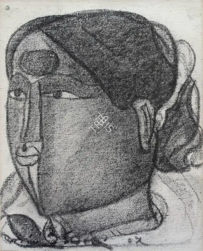 Vaikuntam, Thota (Artist). Untitled. Charcoal on canvas, 2005 | Painting | FineArts | 00548022