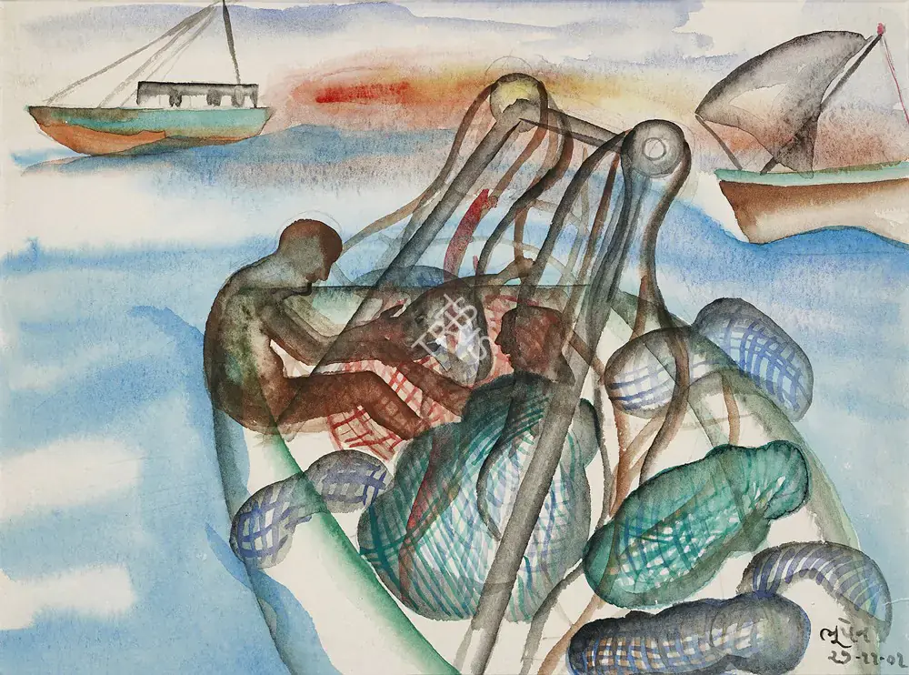 Khakhar, Bhupen (Artist). Untitled, 2001 | Painting