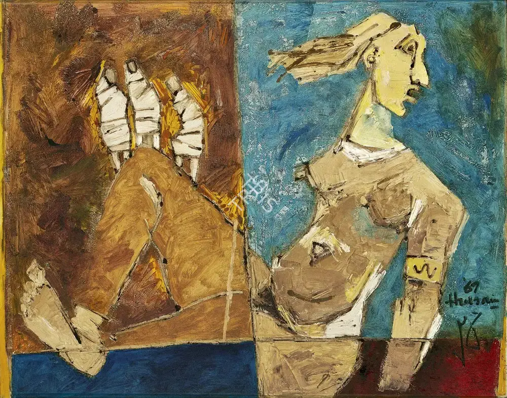 Husain, M.F. (Artist). Untitled, 1969 | Painting
