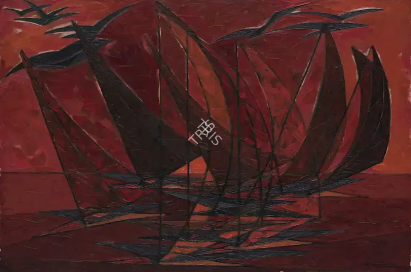 Sabavala, Jehangir (Artist). Incarnadine. Oil on canvas, 1960 | Painting  | 00868965
