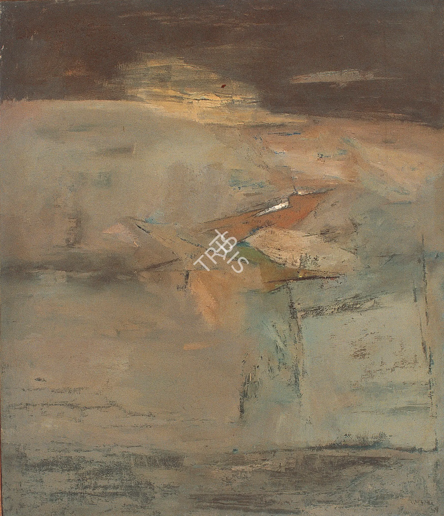 Ramkumar (Artist). Untitled. Oil on canvas, 1969 | Painting | FineArts | 00375775