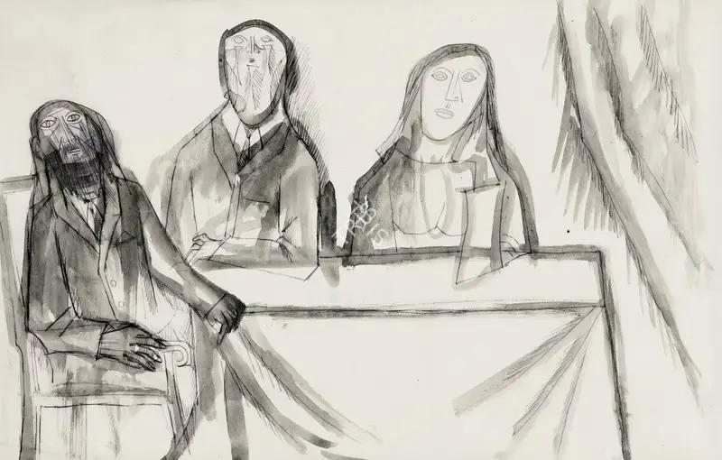 Souza, F.N. (Artist). Untitled, c.1955 | Drawing