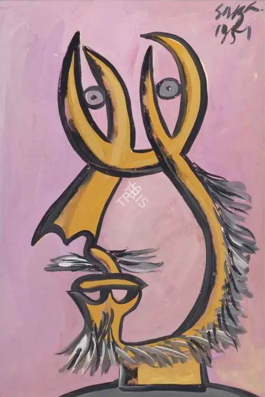 Souza, F.N. (Artist). Untitled, 1951 | Painting