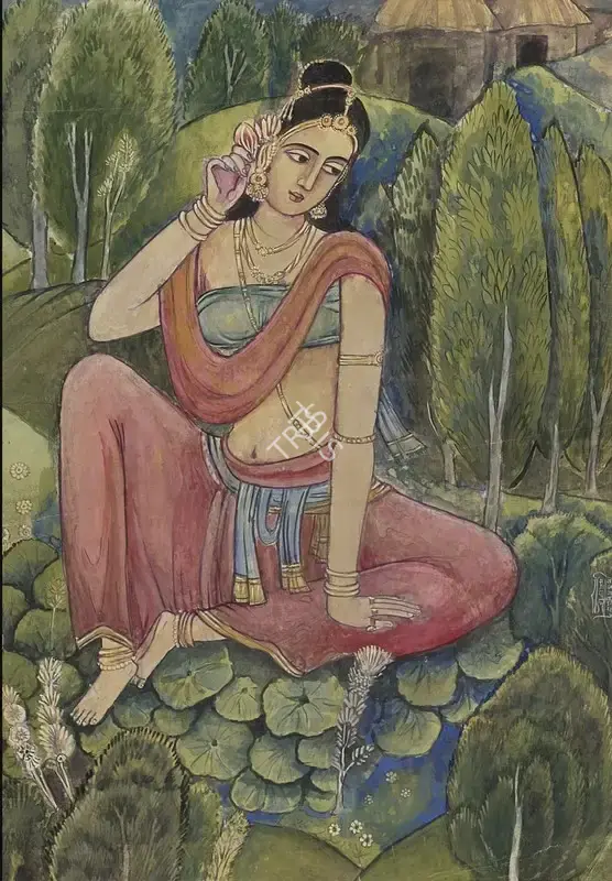 Vijaiwargiya, Ramgopal (Artist). Untitled. Watercolour on paper, n.d. | Painting | FineArts | 00363280