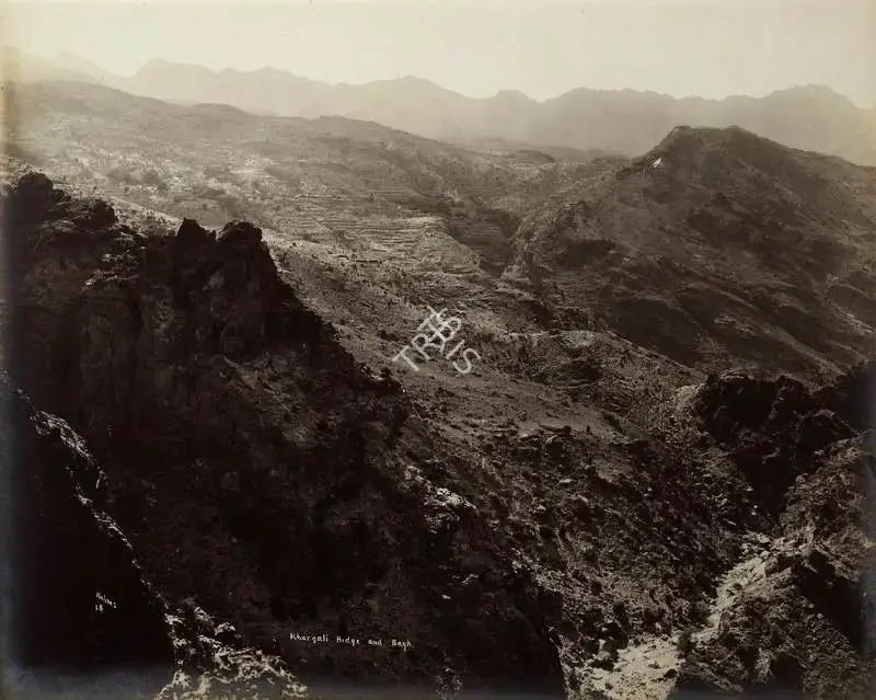Holmes, Randolph Bezzant (Photographer). Khargali Ridge and Bagh. Silver gelatin print, n.d. | Antiquarian Photograph | Photography | 00115633
