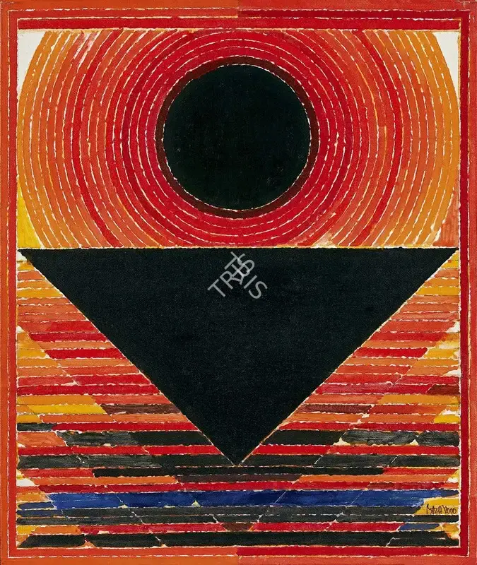 Raza, S.H. (Artist). Germination Red, 2000 | Painting