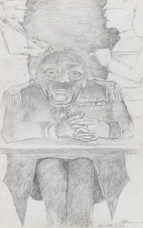Khanna, Krishen (Artist). Untitled (Bandwallas), 2006 | Drawing
