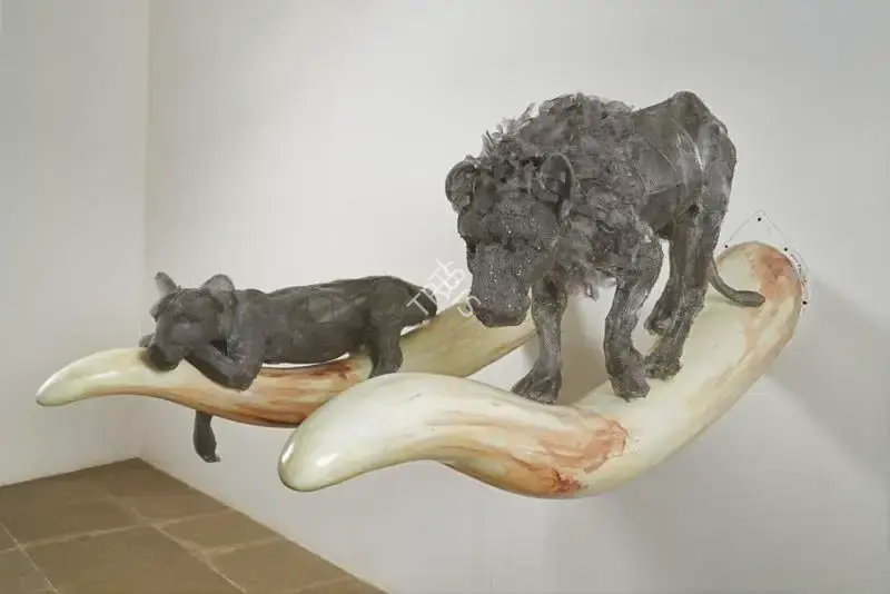 Kotturu, Lakshman Rao (Artist). Untitled. S. S mesh, G | rod, fibreglass, 2017 | Sculpture | FineArts | 00334959