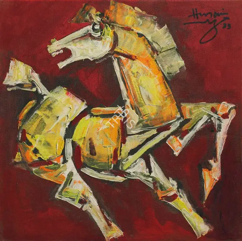 Husain, M.F. (Artist). Untitled (Horse), 1983 | Painting