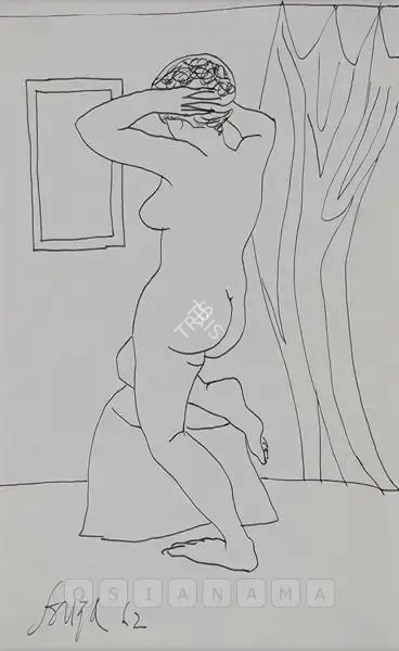 Souza, F.N. (Artist). Untitled, 1962 | Drawing