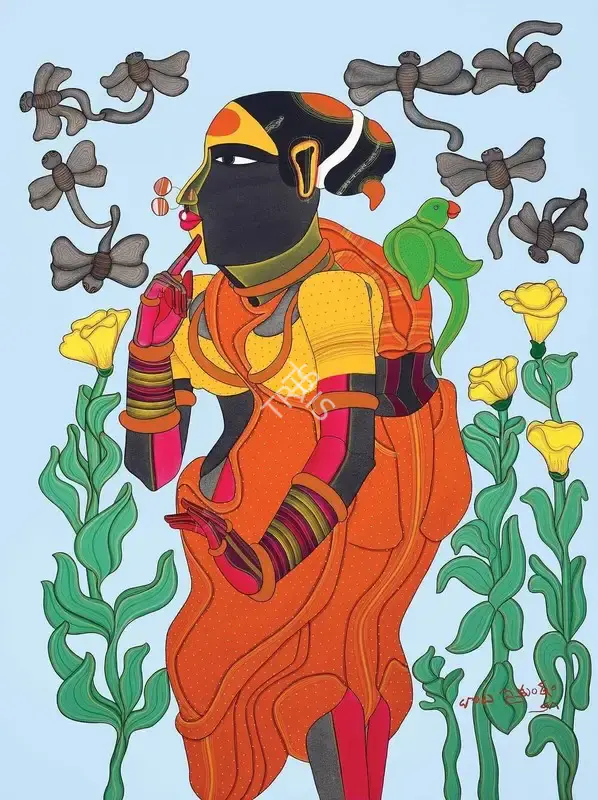 Vaikuntam, Thota (Artist). Untitled, 2021 | Painting