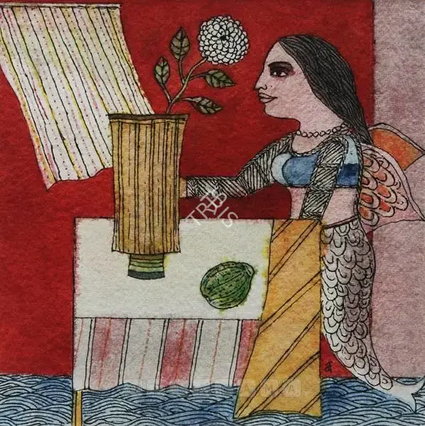 Narayan, Badri (Artist). Untitled, n.d. | Painting