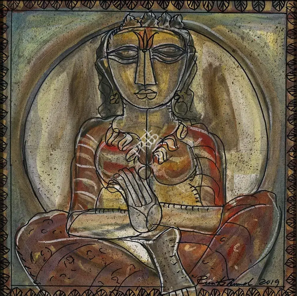 Dhumal, Rini (Artist). Untitled. Acrylic on canvas board, 2019 | Painting | FineArts | 00546563