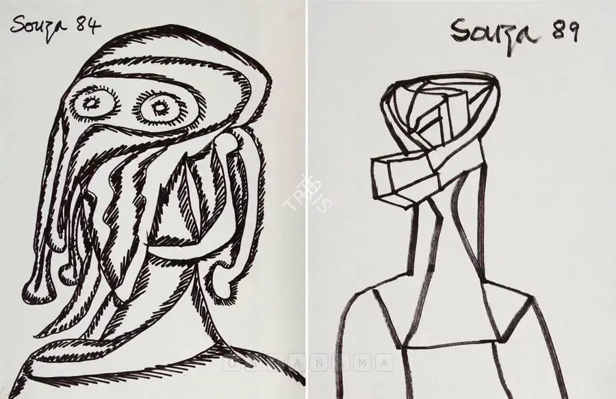 Souza, F.N. (Artist). Untitled, 1984 | Drawing