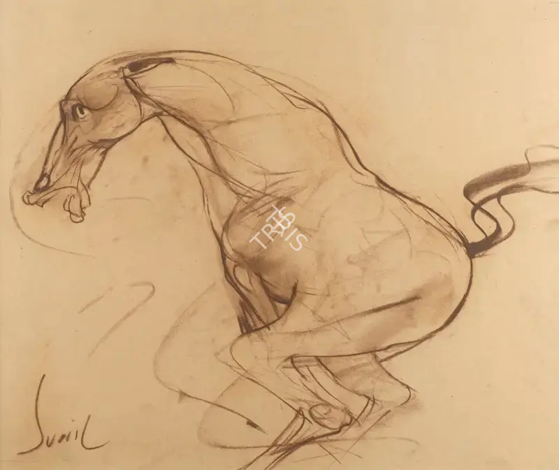 Das, Sunil (Artist). HORSE (Horse), 2002 | Painting
