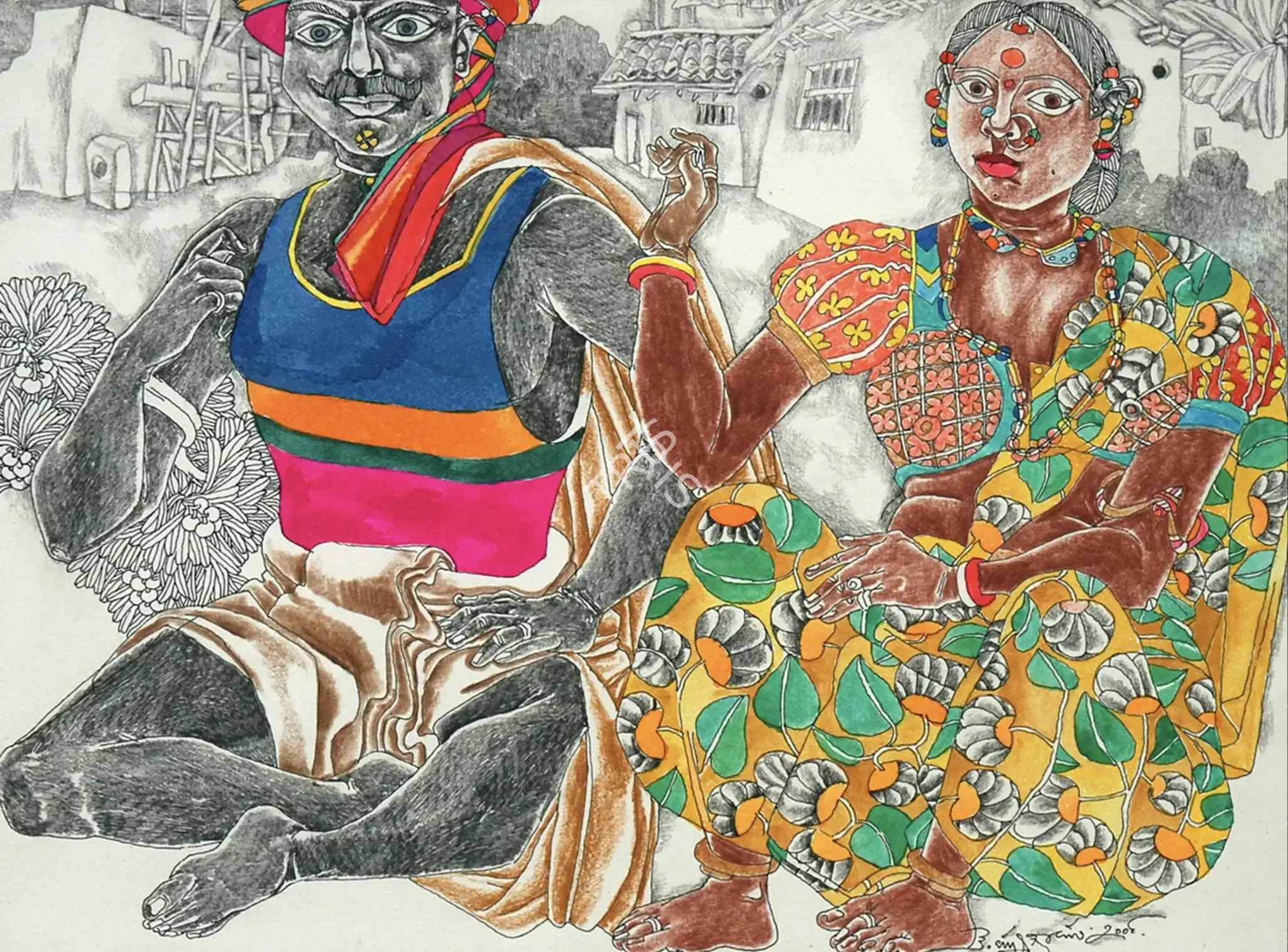 Goud, K. Laxma (Artist). Untitled, 2009 | Painting