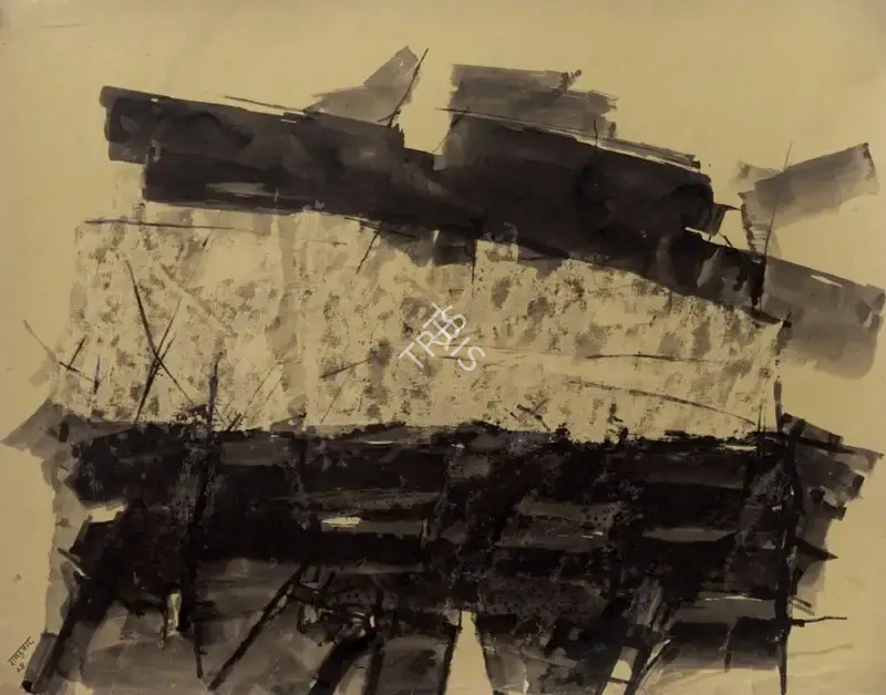 Ramkumar (Artist). Untitled, 1968 | Drawing & Sketch