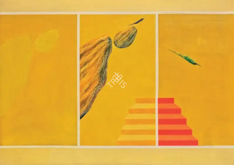 Swaminathan, J. (Artist). Untitled (Bird, Tree and Mountain series), c.1980s | Painting