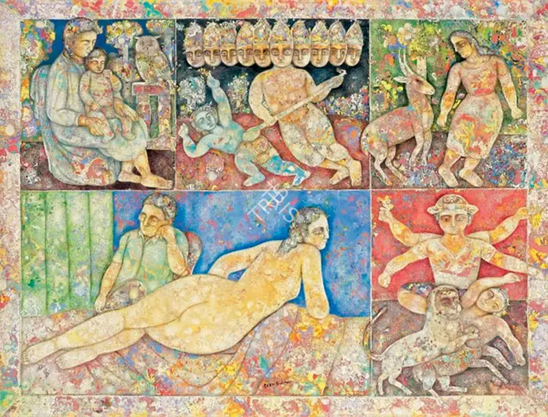 Burman, Sakti (Artist). The Faraway Song, 2006 | Painting