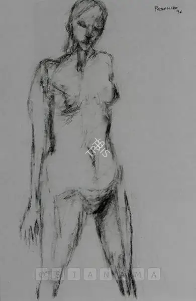 Padamsee, Akbar (Artist). Nude, 1996 | Drawing