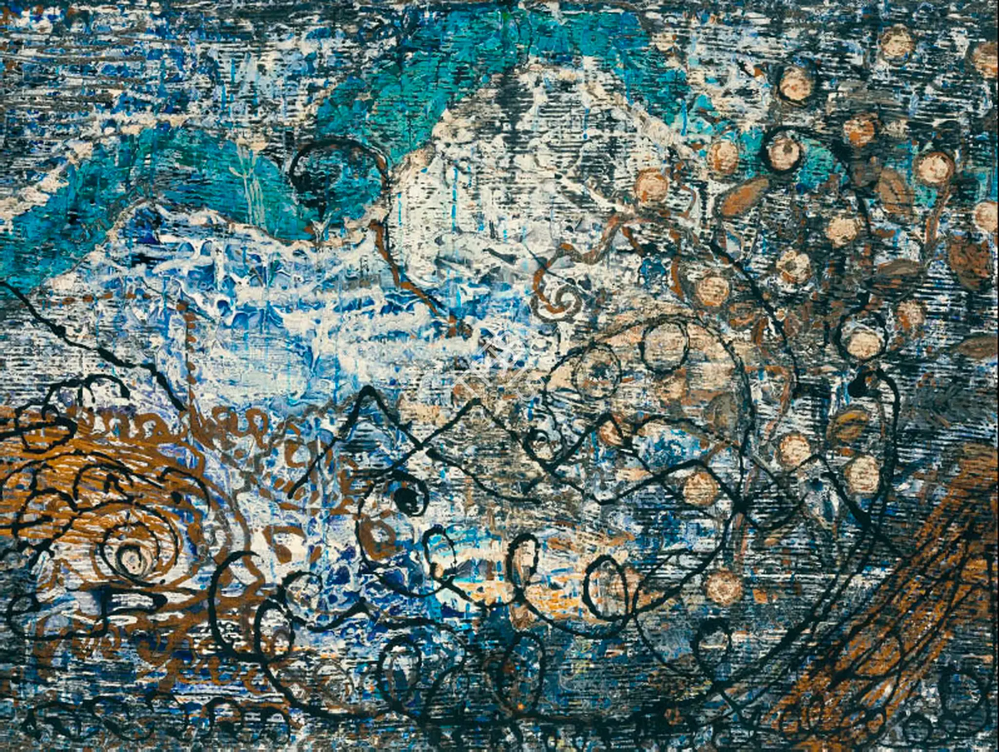 Chakravarty, Jayashree (Artist). Hampi Kamlapur, 2001 | Painting