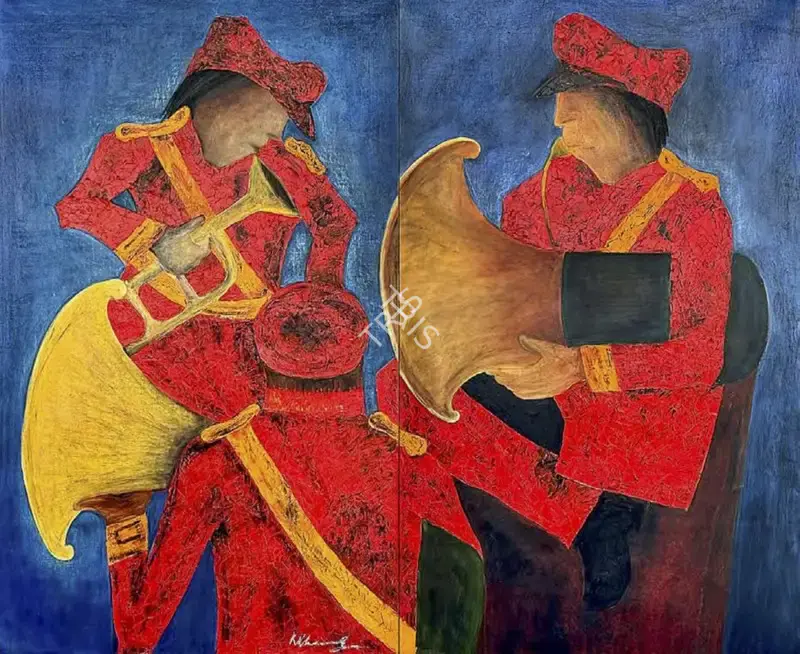 Khanna, Krishen (Artist). Bandwallas, circa 2016 | Painting